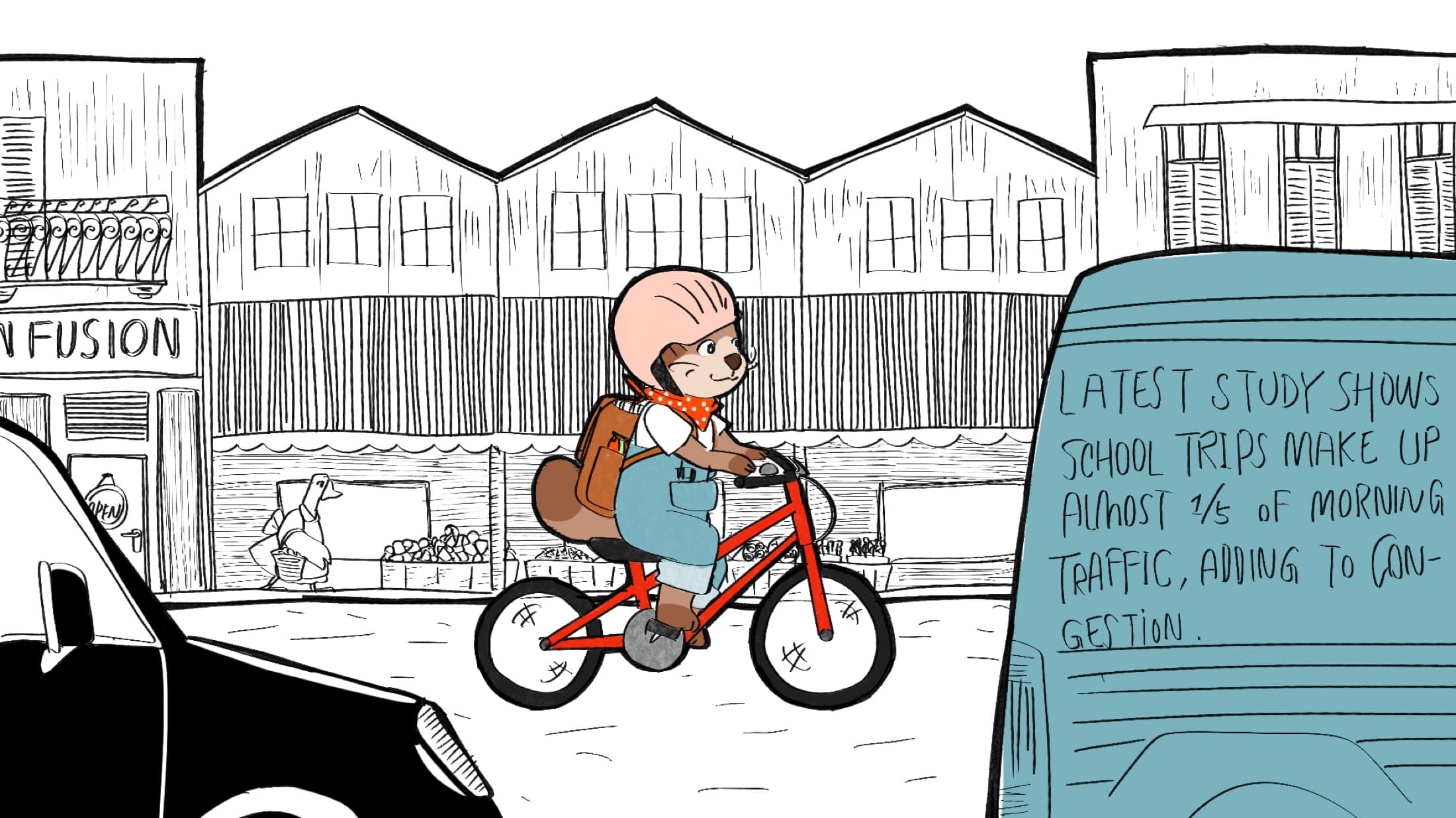 Cycle to School Awareness Campaign process image 1