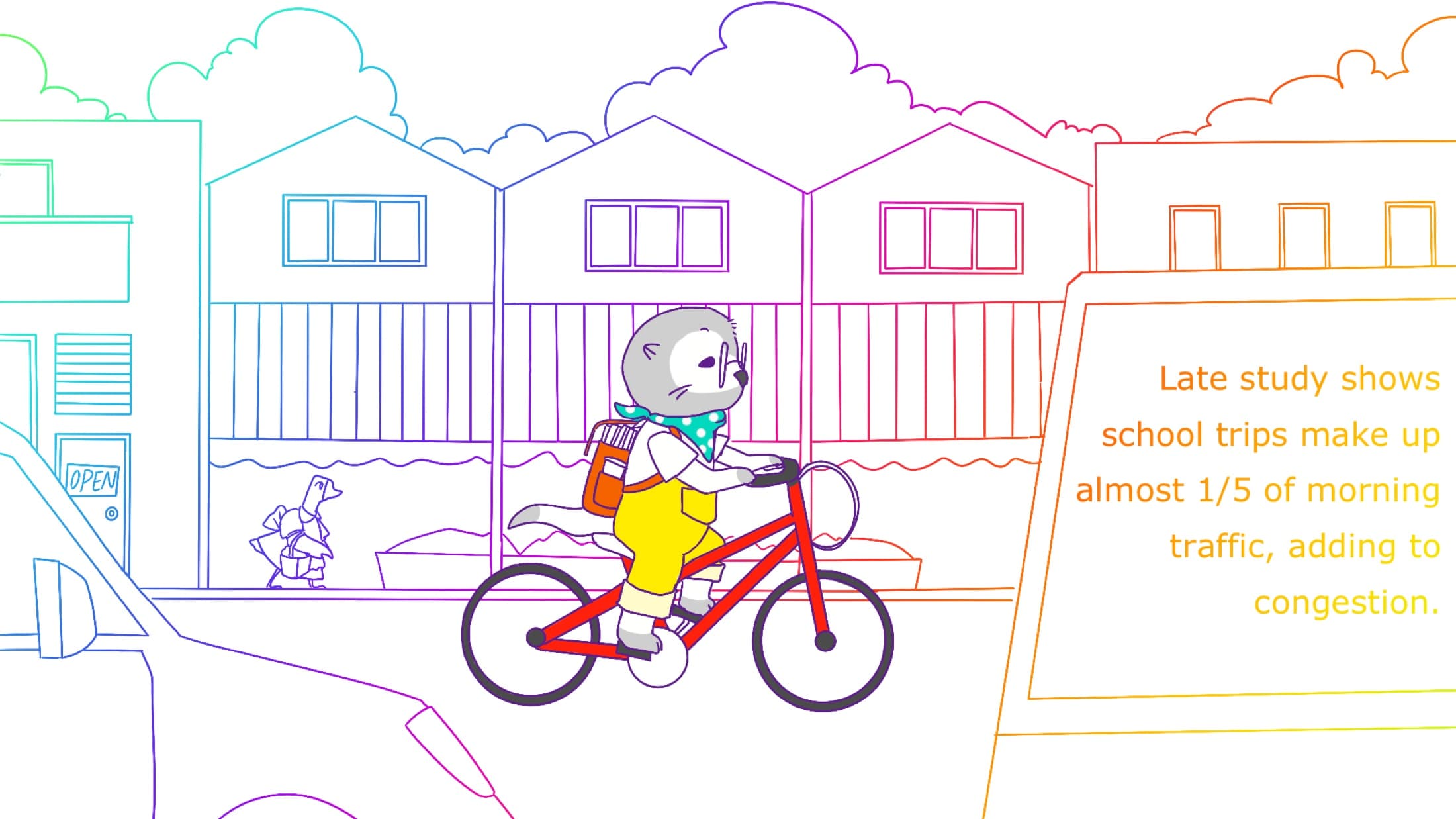 Cycle to School Awareness Campaign process image 2